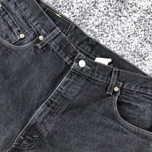 Vintage Levis‎ 560 Jeans Mens 34x25 Black Relaxed Fit Tapered Distressed USA
